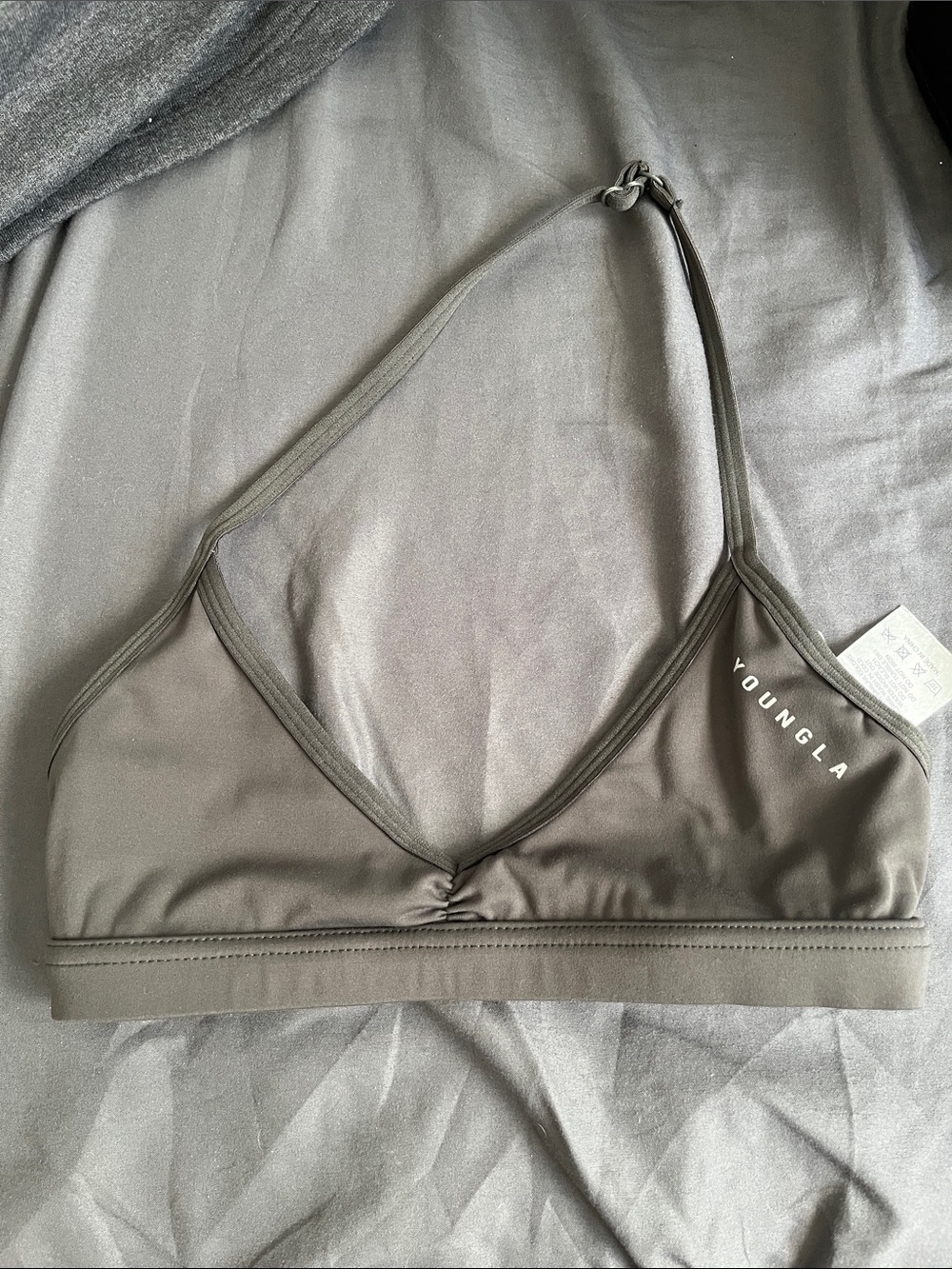 YoungLA Gray Bralette with Adjustable Strap